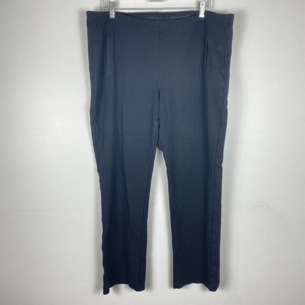 Chicos Pull On‎ Pants Black Stretch Womens Sz 3 / XL Casual Work Travel